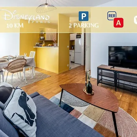 Appartement Near Disneyland Paris, 2 Parking Torcy  Exterior foto